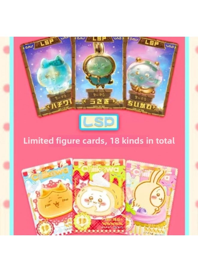 Generic - Chiikawa Jiyika Wow Collection Cards Genuine Small Cute Children Boxed Stall Made In China-Color:Jiyikawa 10m Random 2 Packs, Must-have Collection - Image 1