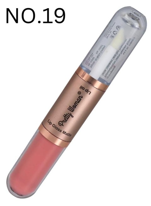 Lip Oil Pretty Woman Double Liquid Rouge and Lip Gloss - No. 19