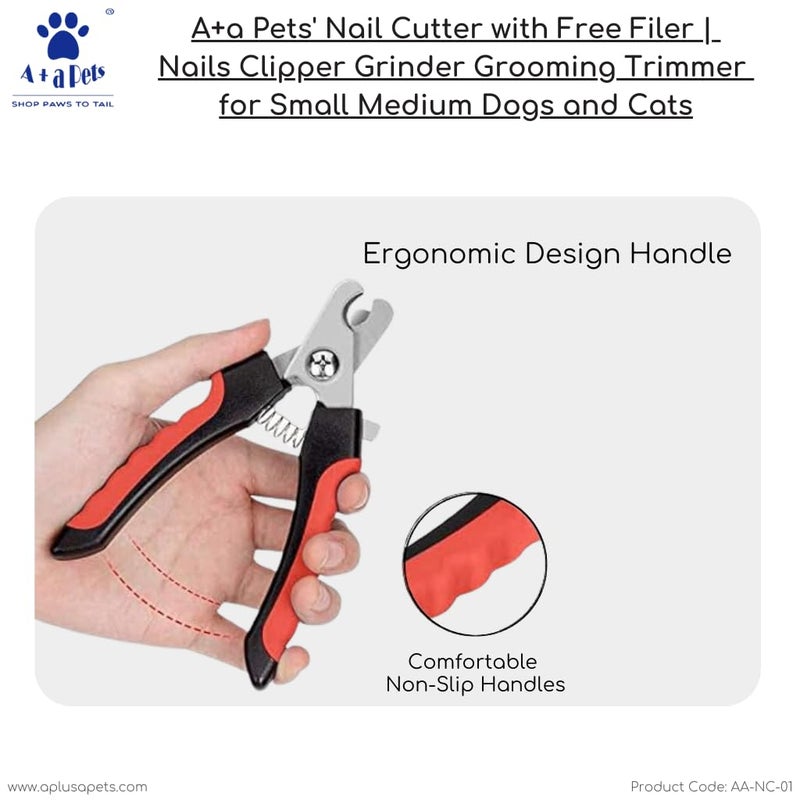 A+a Pets ' Nail Cutter with Free Filer | Nails Clipper Grinder Precision Grooming Trimmer for Big Dogs (Nailcutter) - Image 3