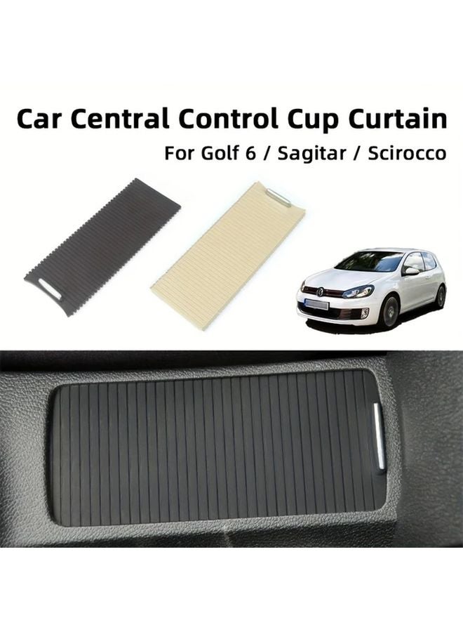Beige Car Cup Holder Armrest Box Cover For Volkswagen Golf 6 Sagitar ESO - Image 2