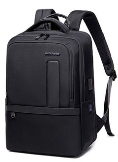 ARCTIC HUNTER B00490 9cm Expandable Fashion Men Backpacks 15.6inch USB Charging Laptop Backpack, Black  - Image 1