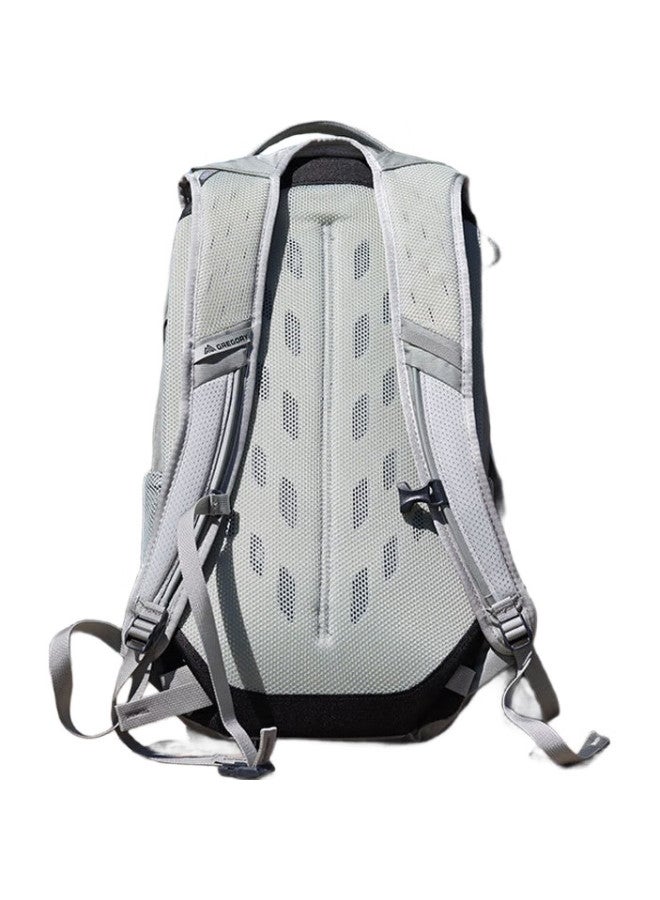 Gregory Nano Hiking Backpack Commuting Lightweight Summit Pack Double Shoulder Bag - 20L Silver Green - Image 2