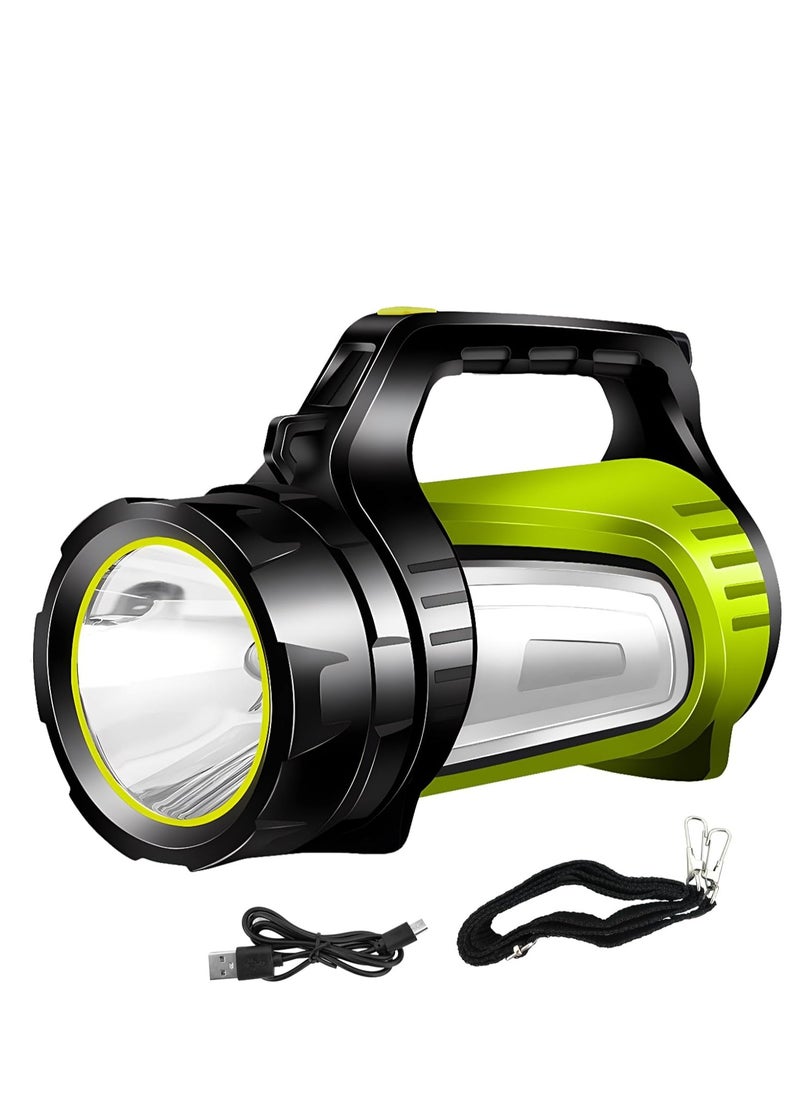 KASTWAVE مصباح يدوي قابل لإعادة الشحن، مصباح LED بقدرة 1200 لومن، بنك طاقة، مصباح فانوس مقاوم للماء IP65 مع أحزمة للاستخدام خلال الأعاصير، الطوارئ، العواصف، انقطاع الكهرباء، التنزه، التخييم، 1 قطعة  - Image 1