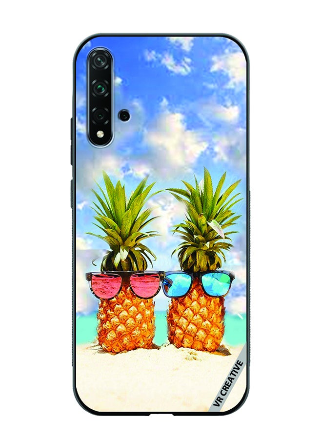VR CREATIVE Protective Case Cover For Huawei Nova 5T Pineapple Design Multicolour - Image 1