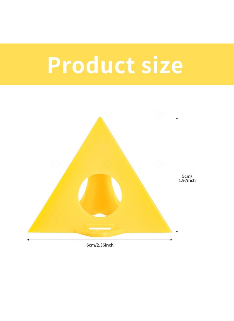 Generic - 20 Pieces Yellow Triangular Paint Easel, Paint Cone, Tipping Support Stand, Awesome Paint Cone Dot Stand, Art Creation Easel - Image 1