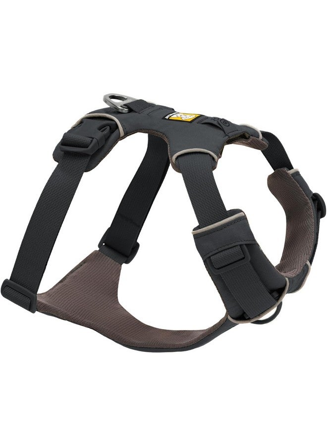 راف وير Ruffwear، حزام كلاب Front Range، حزام يومي مبطن ناعم عاكس مع مشبكين للمقود، قابل للتعديل وخفيف الوزن مناسب للتدريب أو المشي لجميع الكلاب، رمادي بازلتي، مقاس صغير جدًا - Image 1