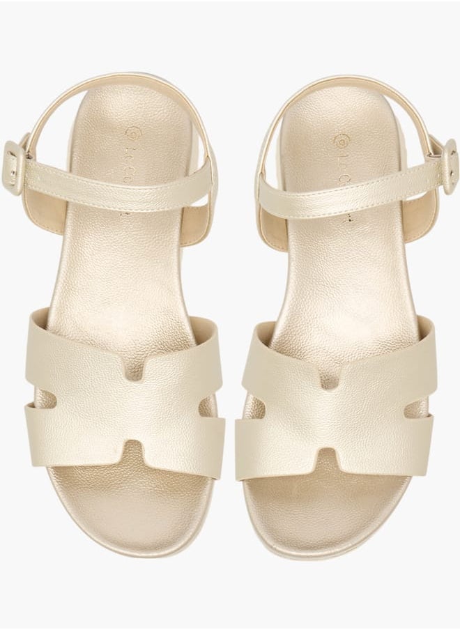 Le Confort Women Textured Sandal with Pin Buckle Closure  - Image 1