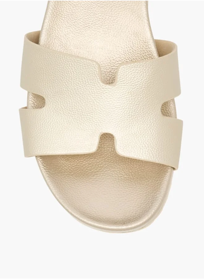 Le Confort Women Textured Sandal with Pin Buckle Closure