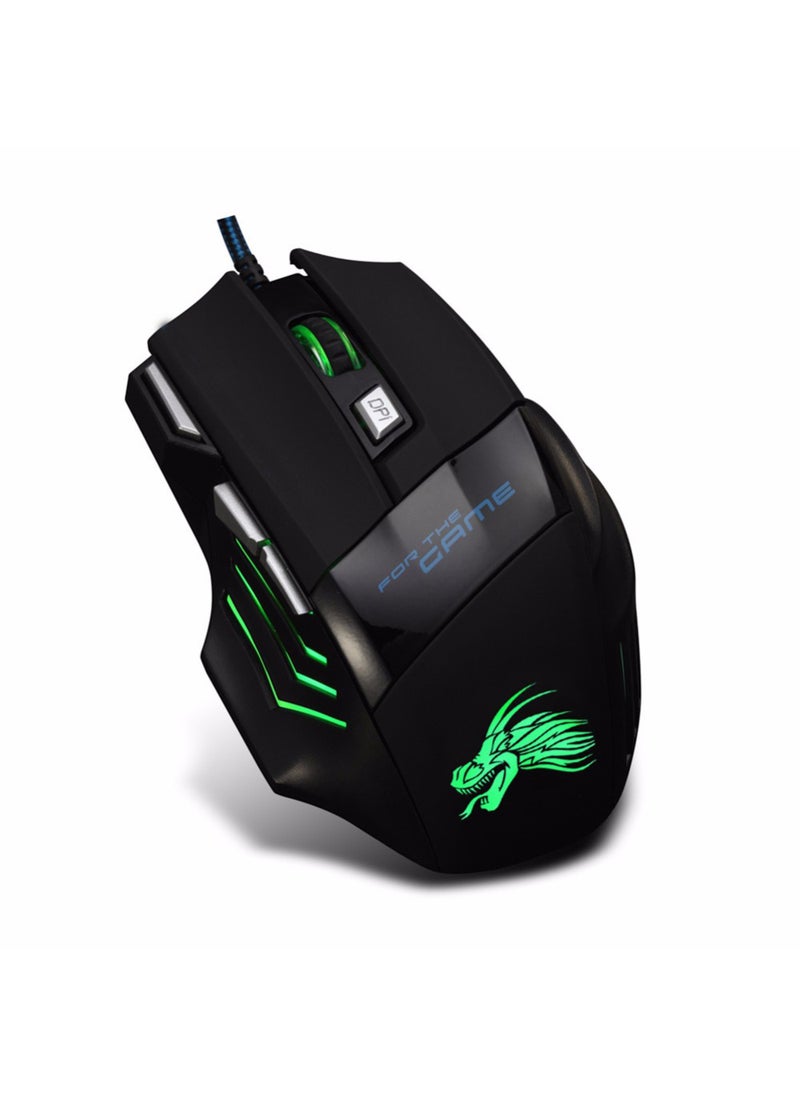 Gaming Mouse 7-Key Optical Wired Breathing Light USB Computer Mice High Quality Affordable Price from Mainland China 7 Key version 