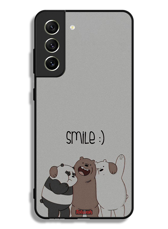 Tolwak Samsung Galaxy S21 FE 5G Protective Case Cover Friends Smile - Image 3