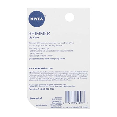 NIVEA Shimmer Radiant Lip Care 0.17 oz (Pack of 4) - Image 4