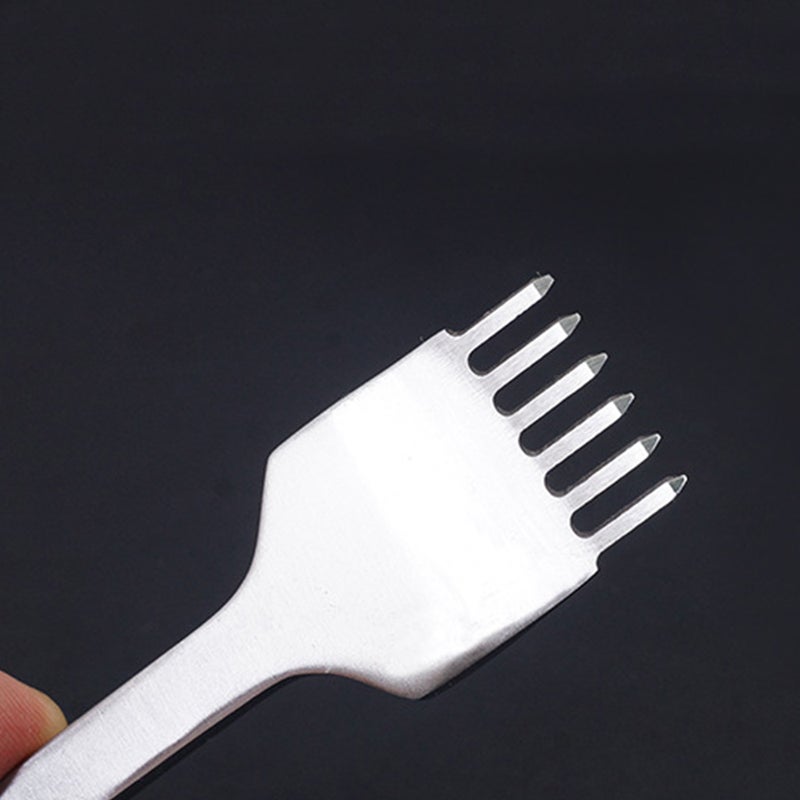 Stainless Steel 1 2 4 6 Flat Chisel Leather Craft Tools Hole Punch Tool Set Diy Lacing Stitching Chisel Punch Tool 3mm Width - Image 2