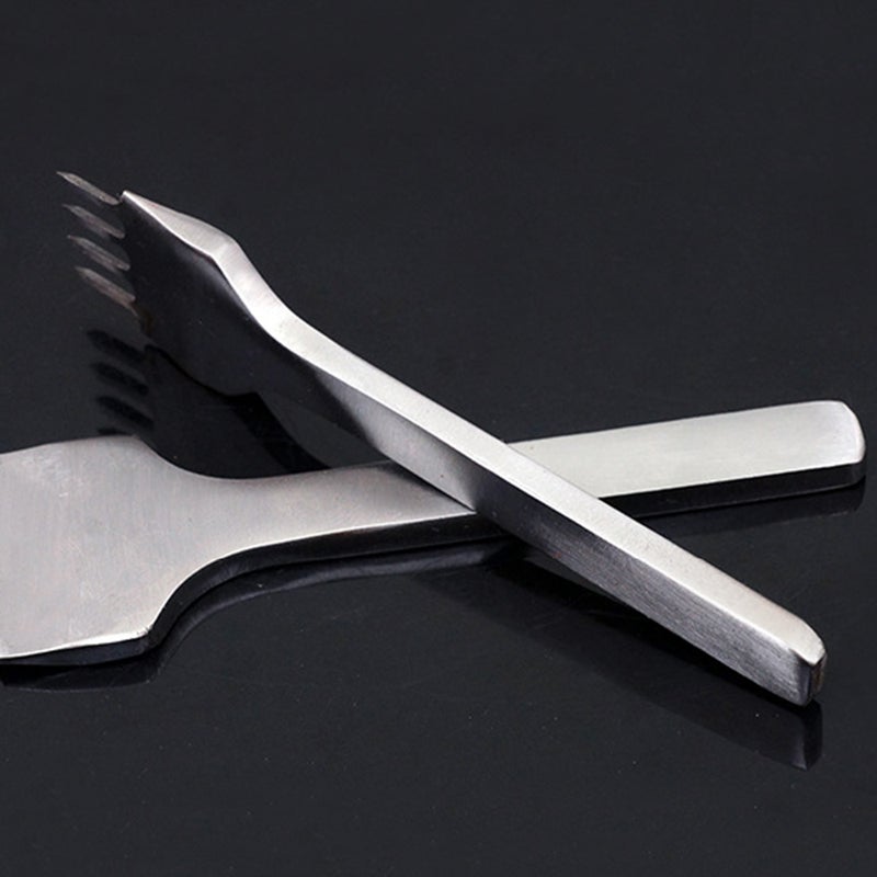 Stainless Steel 1 2 4 6 Flat Chisel Leather Craft Tools Hole Punch Tool Set Diy Lacing Stitching Chisel Punch Tool 3mm Width - Image 3