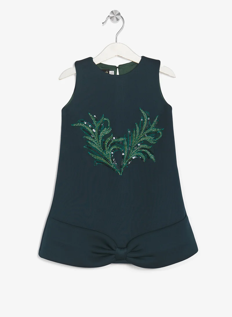 Little Golden Apple Little Cut Sleeves With Bow Design