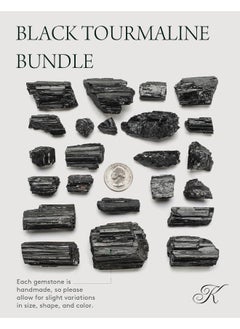 Kalifano KALIFANO Black Tourmaline Bundle with Calming and Purification Energy - Brazilian Turmalina Negra Schorl Reiki Healing Crystal Used for Protection and Security  - Image 4