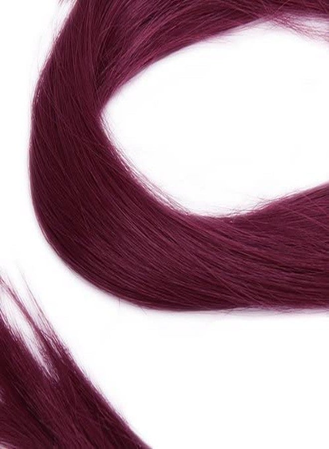 ريتزكارت وصلات شعر صناعية من Hair Streaks بطول 20 بوصة، لون عنابي، مستقيمة، بمشابك، لإضفاء لمسة جمالية فورية - عبوة من قطعتين، مثالية للفتيات والسيدات لتغيير مظهر شعرهن بأناقة، ويمكن استخدامها في الحفلات والمناسبات غير الرسمية. - Image 4