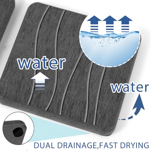 Lyxel 3PCS Water Absorbing Stone Tray, Fast Drying Stone Sink Tray, Stones Soap Trays, Water Absorbent Diatomite Trays, Diatomite Coasters for Kitchen Sink Bathroom Counter, Hand Soap Dish & Holders - Image 2