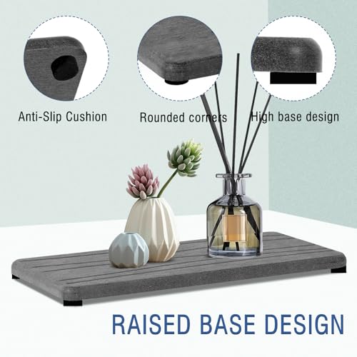 Lyxel 3PCS Water Absorbing Stone Tray, Fast Drying Stone Sink Tray, Stones Soap Trays, Water Absorbent Diatomite Trays, Diatomite Coasters for Kitchen Sink Bathroom Counter, Hand Soap Dish & Holders - Image 5