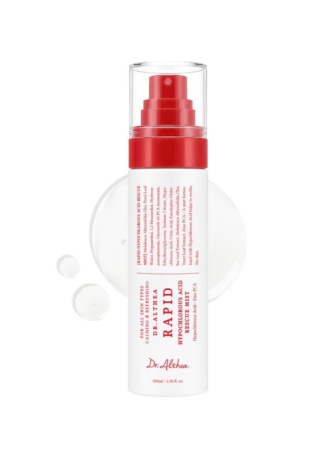Dr.Althea Rapid Hypochlorous Acid Rescue Mist, Korean Skin Care, 100ml - Image 1
