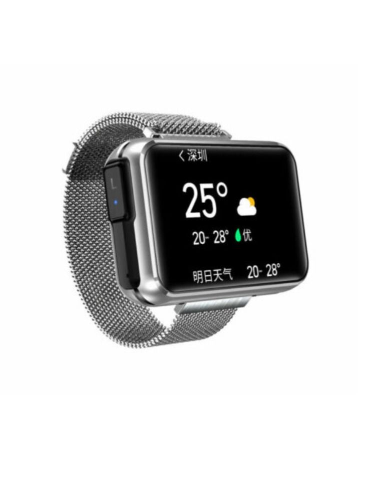 AROAQ T91 2 in 1 TWS Wireless Bluetooth Headset Smart Watch Men 1.4" Big DIY Screen Bluetooth 5.0 Headphone Fitness Tracker Smartwatch Silver  - Image 2