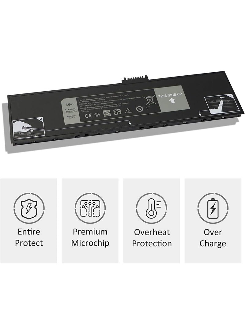 Terabyte HXFHF Laptop Battery Replacement for Dell Venue 11 Pro 7130 7139 7310 T07G T07G001 i3-4020Y i3-4030Y i5-4300Y i5-4210Y 10.8 Tablet Series VJF0X VT26R XNY66 451-BBGR 0VT26R 7.4V 36Wh - Image 3