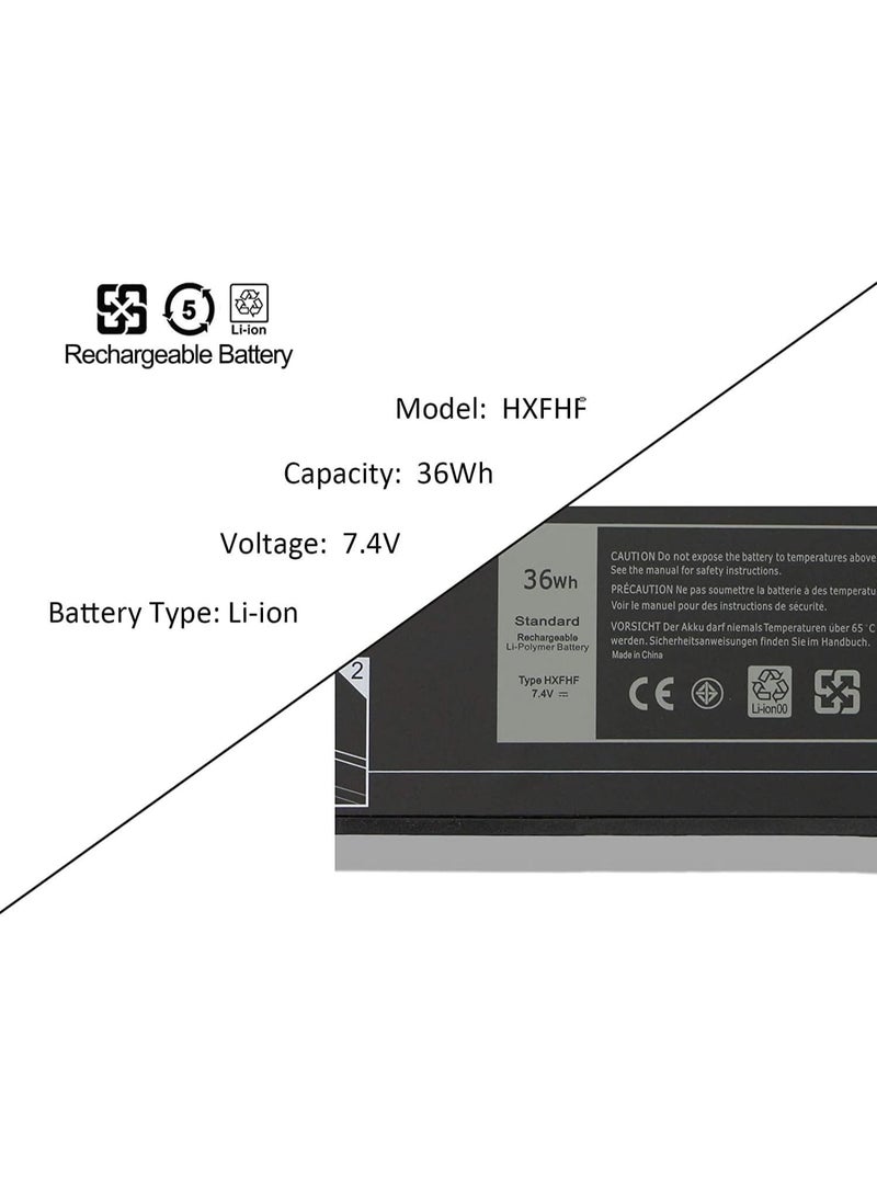 Terabyte HXFHF Laptop Battery Replacement for Dell Venue 11 Pro 7130 7139 7310 T07G T07G001 i3-4020Y i3-4030Y i5-4300Y i5-4210Y 10.8 Tablet Series VJF0X VT26R XNY66 451-BBGR 0VT26R 7.4V 36Wh - Image 2