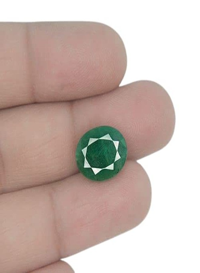 GEMS RIVER 1.50 Carat 2.25 Ratti Natural Emerald Stone (Panna) Lab Certified Natural Emerald Stone Gemstone for Astrological Purpose (V98) - Image 2