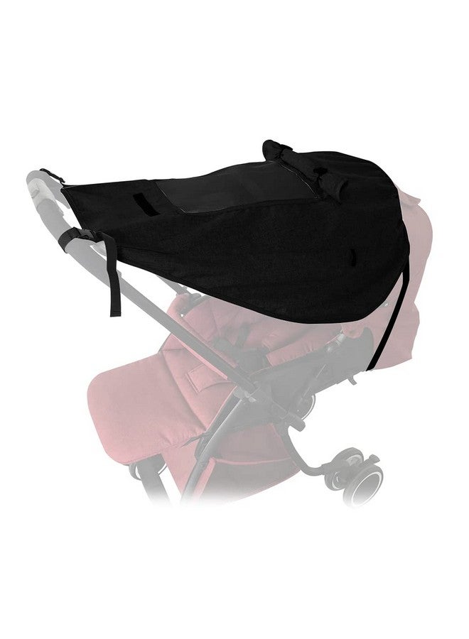 Apol Pram Sunshade Sun Cover, Sun Shade Stroller for Baby, Universal Waterproof Stroller Sunshade Cover Anti-UV with Viewing Window for Stroller(Black) - Image 1