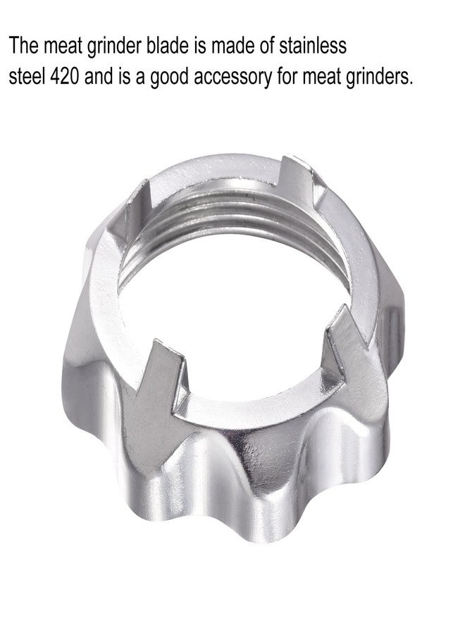 MECCANIXITY Meat Grinder Nut 60mm Diameter 79mmx27mm Stainless Steel for Grinders Pack of 1 - Image 3