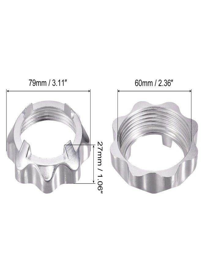 MECCANIXITY Meat Grinder Nut 60mm Diameter 79mmx27mm Stainless Steel for Grinders Pack of 1 - Image 2