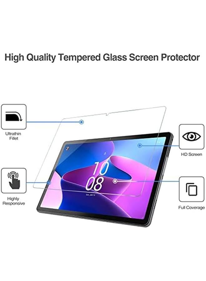 Procases 2 Pack Screen Protector For Lenovo Tab M10 Plus 3Rd Gen 10.6 Inch 2022 Tempered Glass Screen Film Guard For 10.6” Lenovo Tab M10 Plus Gen 3 Tb125Fu Tb128Fu Tb128Xu 2022 Release Clear - Image 3
