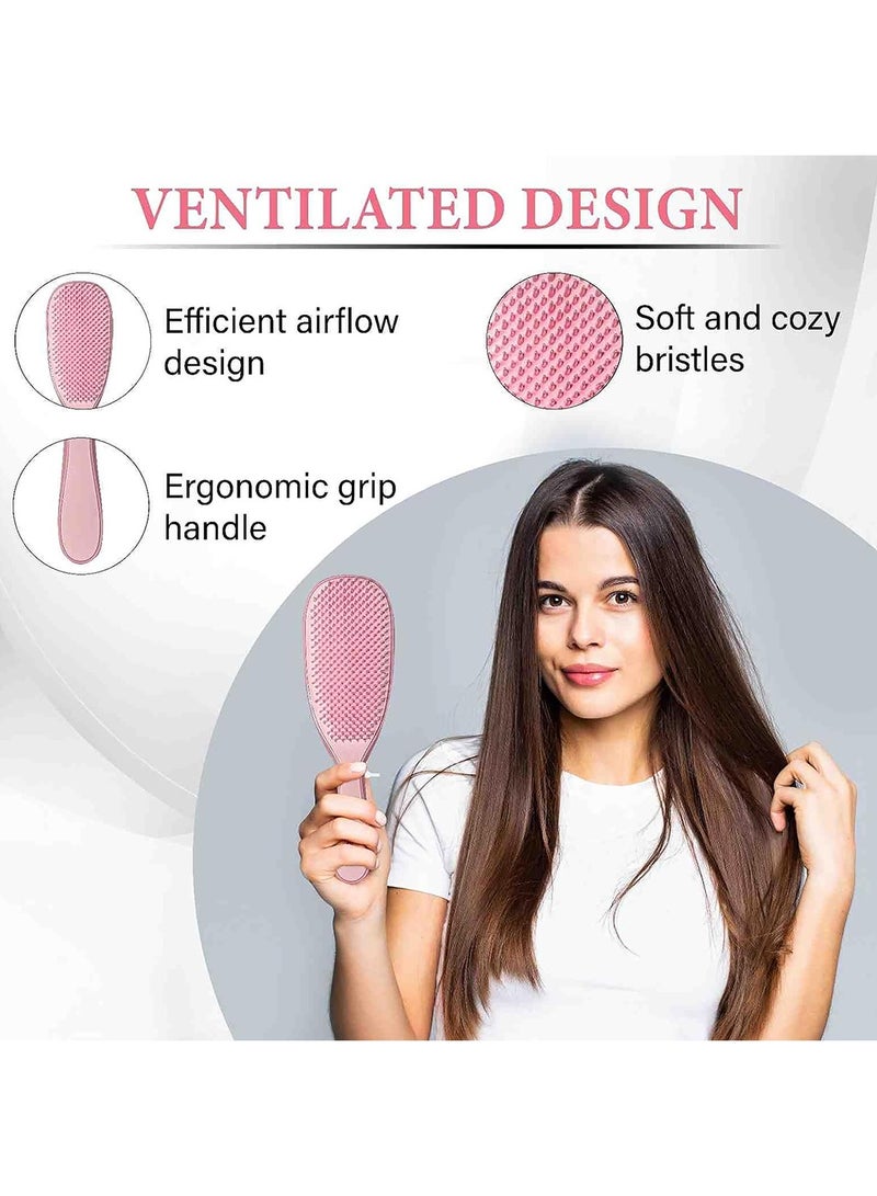 فرشاة الشعر, مشط تصفيف الشعر الرطب والجاف, فرشاة فرد الشعر متعددة الأغراض لتصفيف الشعر للرجال والنساء - Image 3
