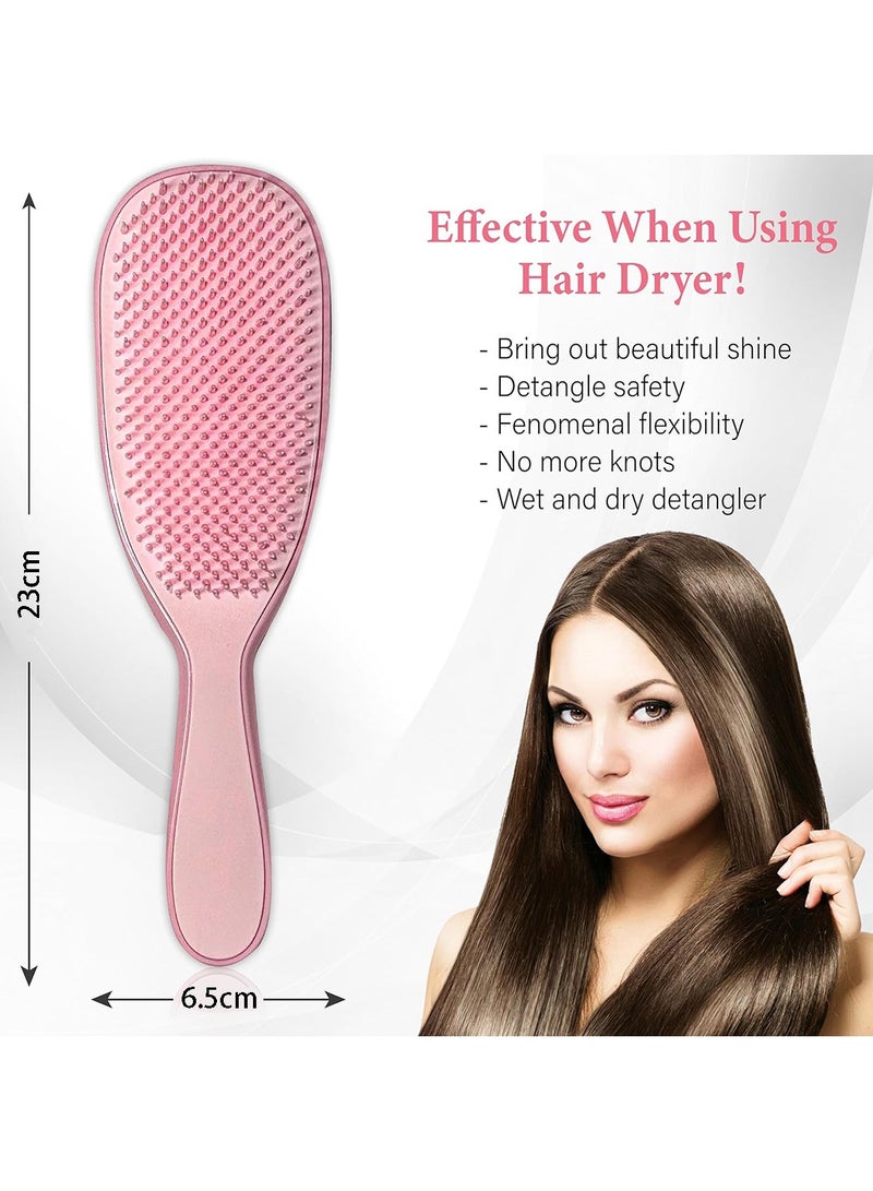 فرشاة الشعر, مشط تصفيف الشعر الرطب والجاف, فرشاة فرد الشعر متعددة الأغراض لتصفيف الشعر للرجال والنساء - Image 4