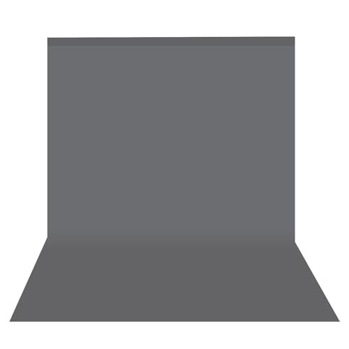 HomeArt 8x14 Feet Grey Screen Backdrop for Photography, Chroma Key Virtual Grey Background Sheet for Photography Zoom Meeting, Cloth Curtain for Video Studio Streaming Gaming Photoshoot - Image 1
