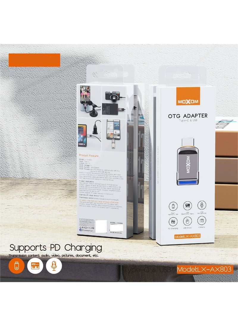MOXOM OTG Adapter TYPE-C & USB LX-AX803  - Image 5