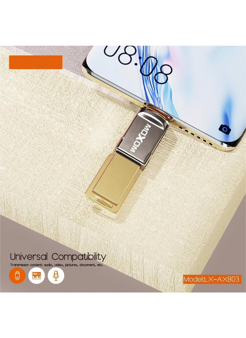 MOXOM OTG Adapter TYPE-C & USB LX-AX803  - Image 3