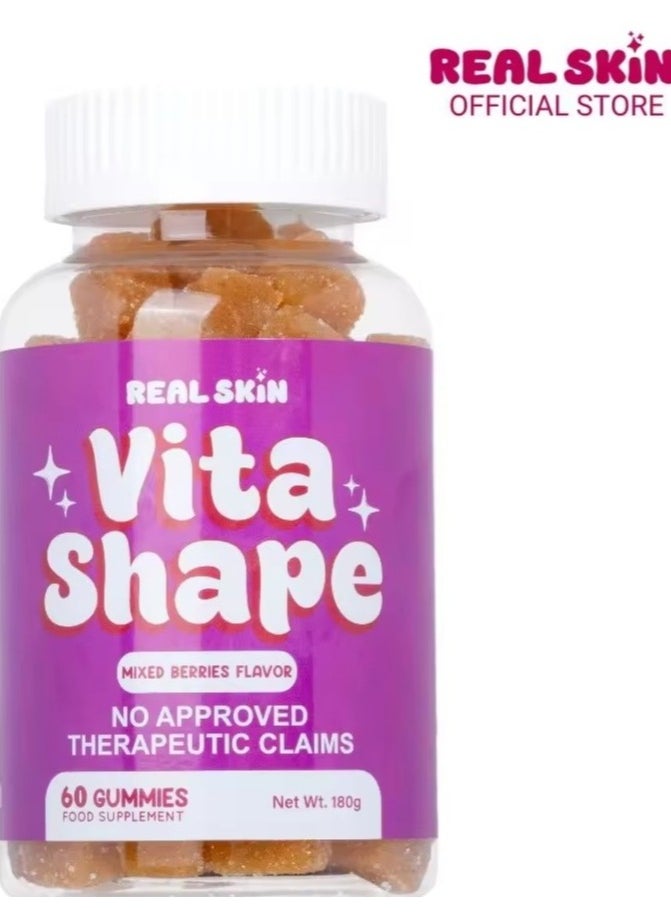 Real Skin VITA SHAPE MIXED BERRIES FOOD SUPPLEMENT 60GUMMIES 