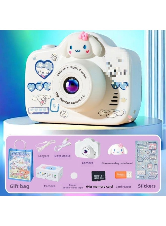Generic Children's Camera Toy Photographable Printable Baby Camera Colored Polarets Birthday Gift For Boys And Girls-Body Color: *hd Dual Camera 64g One-year Warranty  - Image 1