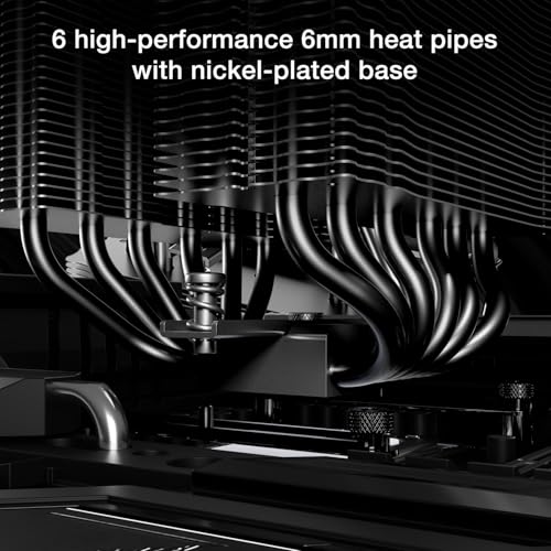 be quiet! Pure Rock Pro 3 Silver CPU Air Cooler | 6 High Performance 6mm Heat Pipes with HDT Technology | 120mm Quiet PWM Fan | AMD:AM4 AM5/Intel LGA 1700/1150/1151/1200 | Silver | BK041 - Image 3