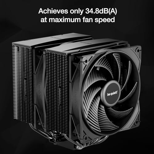 be quiet! Pure Rock Pro 3 Silver CPU Air Cooler | 6 High Performance 6mm Heat Pipes with HDT Technology | 120mm Quiet PWM Fan | AMD:AM4 AM5/Intel LGA 1700/1150/1151/1200 | Silver | BK041 - Image 5