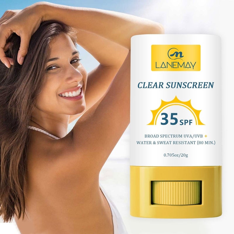LANEMAY Clear Sunscreen SPF 35 - Gentle, Non-Greasy, Waterproof, Portable Skincare - Image 1