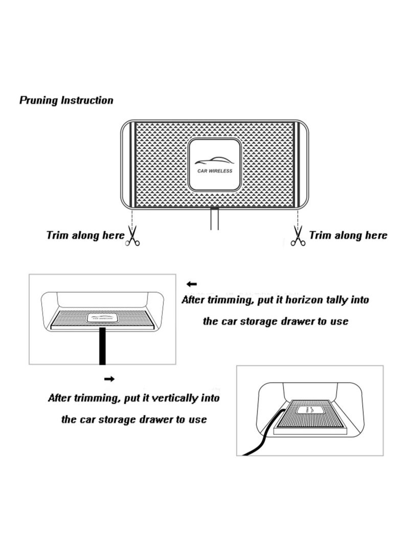 Captaintech Wireless Charger, Wireless car Charger Charging pad 15w Non-Slip QI Fast Charger for car Wireless Phone Charger for Android for iPhone 11/12/13 Pro Max Xs, Samsung Galaxy S20, S10+ Note 9 - Image 3