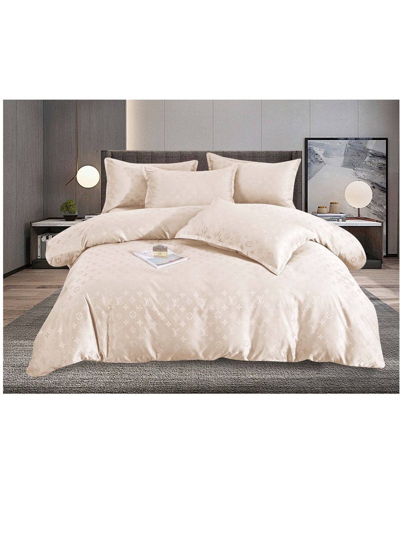 BAIG 6-Piece King Silk Bedding Set – Includes Duvet Cover, Sheets & Pillowcases