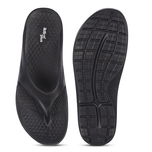 Action Men Black Slippers APTM0014BKGY07 - Image 5