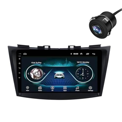 ModishOmbre Modorwy Original 9inch HD QLED Car Android Stereo | 2GB RAM & 32GB ROM | OS 13 Double Din Car Multimedia Player | incl. AHD Rear Camera & Frame Compatible with Maruti Ertiga Old- 1 Year Warranty - Image 1