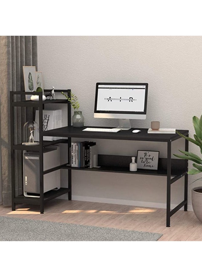 Computer Desk with 4 Tier Storage Shelves Student Study Table with Bookshelf Modern Wood Desk - pzsku/Z5F16920FD8D8A560B525Z/45/_/1706964862/bc5129a1-41c4-4667-9a7c-beaa47f2a291