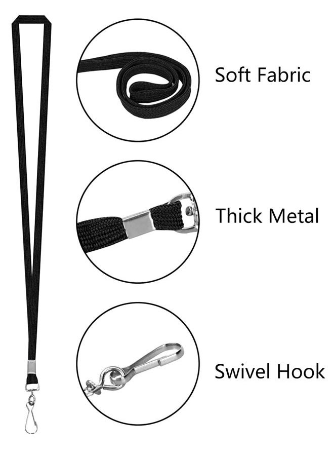 HAWAWA 5 PCS Plastic Name Badge Holders with Lanyard Clear Waterproof ID Badge Holder with Clip Lanyard for School Business Office Vertical  - Image 5