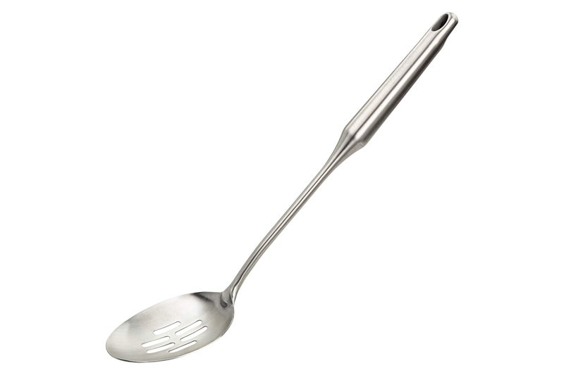 Stainless Steel Slotted Cooking Spoon Large Metal Chef Strainer Utensil For Cooking Serving And Mixing The 1 Dishwasher Safe Kitchen Tool 15 Long Spoon With Holes
