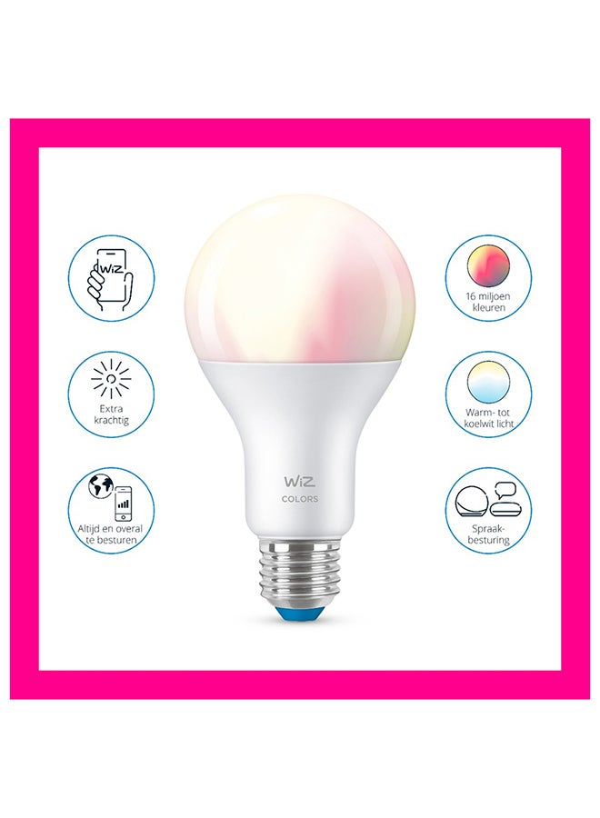 Wiz مصباح LED ذكي A60 E27 يعادل 60 واط، 16 مليون لون + أبيض قابل للتعديل، 806 لومن، تحكم عبر واي فاي + بلوتوث وتطبيق، متوافق مع أمازون أليكسا، مساعد جوجل وسيري - Image 4