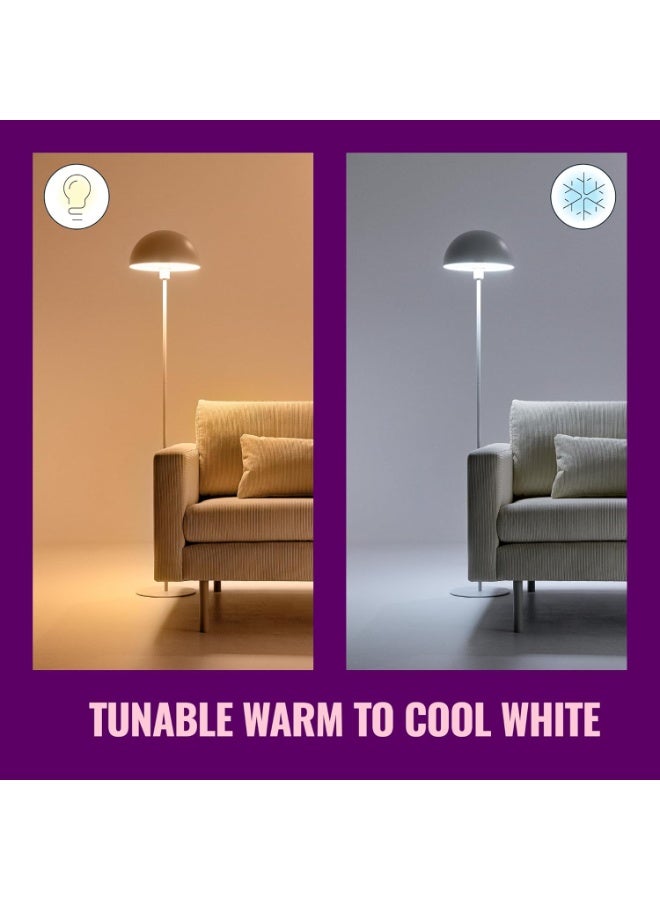 Wiz Smart LED Bulb A60 E27 60W Equivalent (8.5W), 806 lm, Full Color RGB + Tunable White 2200K-6500K, Wi-Fi + Bluetooth, Matter, Alexa/Google/Apple Home, App & Voice Control, 220-240V - Image 3